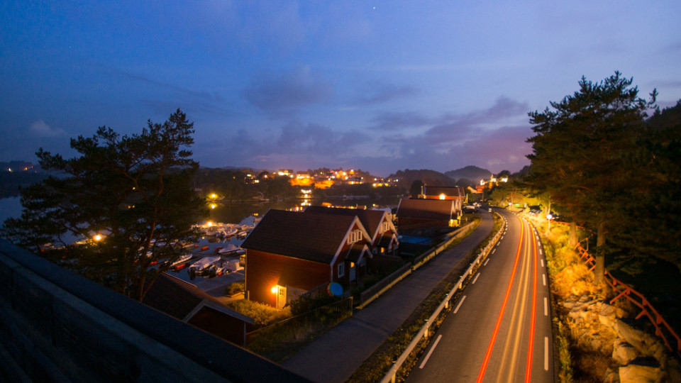 Abendstimmung am Fjord