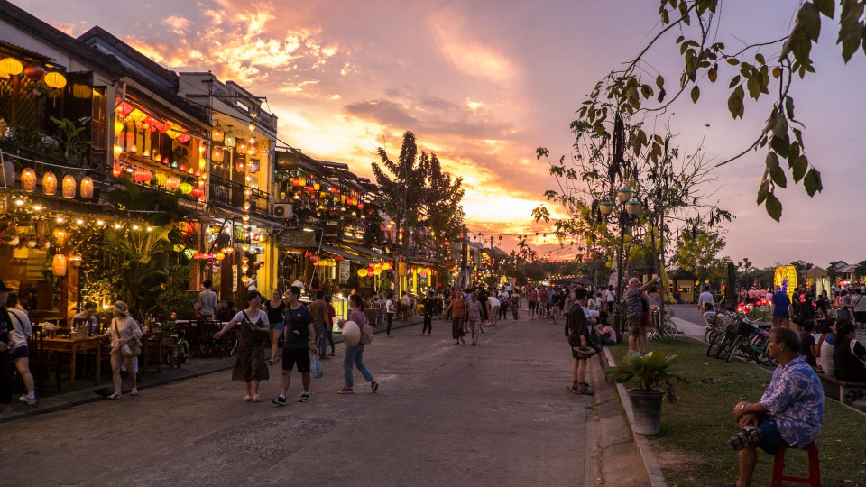 Abendstimmung mit vielen anderen